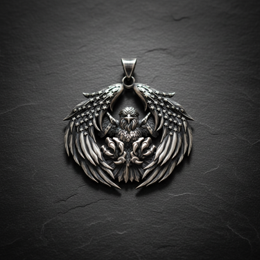 Silver American Eagle Pendant