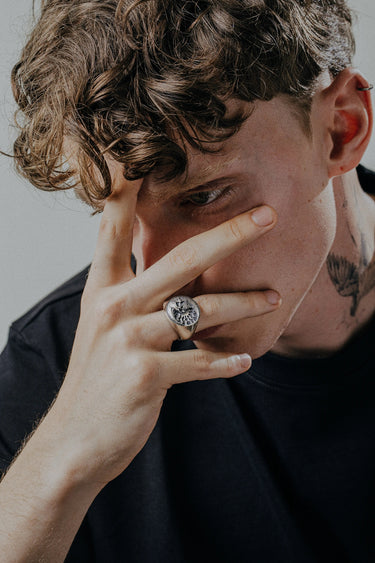 Flaming Skull Ring - Sarnion