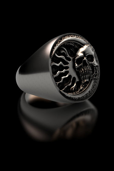 Flaming Skull Ring - Sarnion