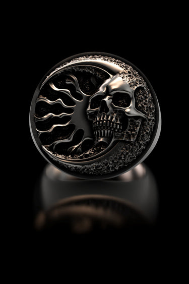 Flaming Skull Ring - Sarnion