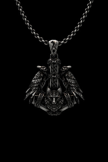 Huginn and Muninn Pendant - Sarnion