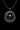 High-detail render of the Memento Mori Cancer Pendant in 925 sterling silver on a stark black background.