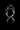 Front view of the 925 sterling silver bat ring, highlighting the symmetrical vampire bats and brilliant red stone setting.