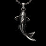 925 sterling silver koi fish pendant with detailed scales and fins displayed on black background with chain