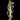 Sterling silver Panther Sword Pendant with a detailed panther with red eyes clinging to a gold vermeil sword, on a black background.