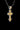 Angled view of the men's Orthodox cross pendant, highlighting the high-relief detail and the sturdy silver bail and chain.