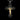 Saint Benedict Cross Pendant in 925 sterling silver with a gold vermeil corpus and detailed medal, on a chain.