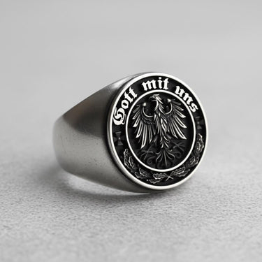 Silver Gott Uns Ring