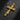 Angled close-up of the gold plated Military Cross Pendant, highlighting the 3D relief of the boots and draped dog tags.