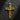 Front view of the gold plated Military Cross Pendant showing the intricate army boots and stars on a dark slate surface.