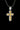Reverse side of the silver Orthodox cross pendant displaying the Theotokos and the Cyrillic 'Save and Protect' prayer in gold relief.