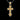 Two-tone Orthodox cross pendant showing the detailed gold vermeil Crucifixion of Christ on a 925 sterling silver frame.