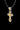 Reverse side of the sterling silver Orthodox cross pendant featuring a gold vermeil icon of the Theotokos (Mother of God).
