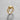 14K gold vermeil dwarven ring with geometric faceted design on grey background for fantasy jewelry lovers