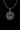 Detailed front view of the handcrafted Aquarius pendant, highlighting the oxidized finish on the sterling silver goddess face.