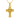 14K gold vermeil Jesus cross pendant with INRI inscription and crown of thorns detail, displayed on a dark stone surface.