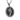 Handcrafted 925 sterling silver Nefertiti pendant hanging on chain against dark rustic wood background