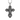 Front view of the 925 sterling silver Orthodox cross pendant featuring intricately engraved saints and crucifix design