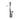 Tenor saxophone pendant, front view on black background