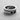 Silver Piston Ring in 925 sterling silver, showing the wide band, recessed grooves, and rectangular indentations.