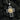 Two-tone 925 sterling silver cross pendant featuring gold-accented Virgin Mary profile and filigree details on dark background