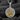 Gold plated sterling silver Archangel Michael pendant necklace with sparkling stone halo