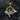 Gold vermeil whale pendant with artistic spiral and champagne colored stones for luxury style