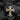 Full gold plated sterling silver Eastern Orthodox crucifix pendant displaying sacred lettering and textures
