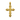 Gold vermeil crown cross pendant handcrafted from 925 sterling silver on dark texture background