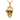 Gold vermeil skull middle finger pendant with laughing face detail displayed on dark textured wood