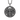 Detailed 925 sterling silver skull pendant featuring dual guns and barbed wire border displayed on dark coal background