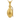 Hand grenade pendant, front view on white