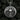 Angled view of handcrafted silver biker skull pendant showing intricate 3D relief details