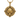 Close-up of 14K gold vermeil skull pendant with ornate baroque patterns on dark textured background