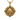 Baroque skull pendant, front view on white background