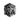 Front view of the Silver Blind Justice Ring, showcasing the blindfolded female face and chain details on a textured surface.