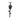 Black rhodium plated silver rose pendant shown from above, highlighting its dark, romantic aesthetic on a white surface.