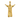 Front view of gold vermeil Jesus Christ pendant with outstretched arms and detailed religious robe carvings on white
