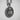 925 sterling silver Saint Hildegard pendant with oxidized finish emphasizing the divine halo and religious text