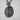 Handcrafted Saint Uriel Catholic medal pendant in 925 sterling silver resting against a textured background