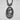 Oxidized silver Saint Mary Magdalene medallion displaying detailed relief work and deep antique finish