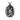 925 sterling silver self made man pendant showing muscular figure carving himself from stone on black background