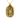 Gold vermeil self made man pendant featuring a muscular figure carving himself out of stone on dark background