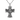 Top-down view of the oxidized silver St. Michael Cross Pendant showing the full detailed figure on a white background.