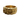 Gold vermeil skull band ring featuring deep eye sockets and rugged texture on grey background