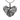 Front view of oxidized 925 sterling silver elephant heart pendant showing intricate dual animal head design
