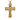 Front view of the 925 sterling silver Jesus crucifix pendant showing detailed 3D relief and two-tone INRI plaque