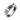 Close-up of 925 sterling silver square gemstone signet ring with geometric channeled band on white background