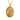 14K gold vermeil St. Benedict pendant showcasing a raised saint figure with staff and chalice details on a gold chain.