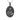 Front view of 925 sterling silver Saint Benedict pendant showing detailed engraving isolated on a clean background.